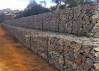 Hot Dipped Hexagonal Wire Mesh / PVC Coated Wire Gabion Baskets For Reinforce Fabric