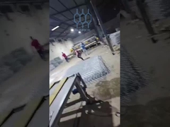 가비온 조립 라인: 와이어 스풀링, 짜기 및 엣지 결합 8000m2 매일 출력