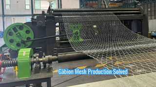 100x120mm Gabion 상자 생산을 위한 자동 Gabion 메쉬 기계