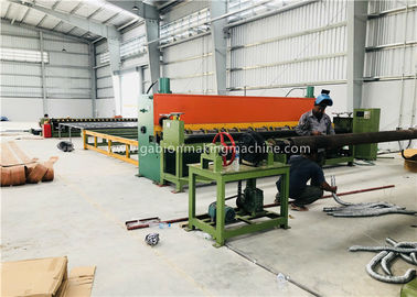 주문 자동 돌망태 상자 기계, 4300mm 길쌈 폭을 가진 돌망태 메시 기계 온라인 제조