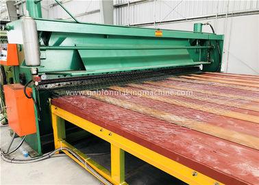 주문 51m /Hr 1200mm 메시 폭을 위한 6각형 철사 그물세공 기계 PLC 자동 통제 온라인 제조