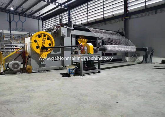 주문 110x136mm 메시 크기를 위한 기계를 만드는 고속 225 M/H 돌망태 상자 온라인 제조