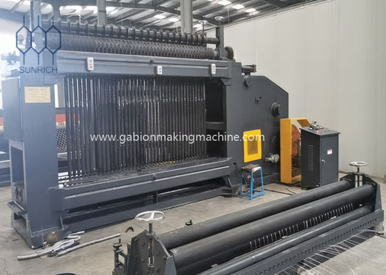 주문 2300mm 길쌈 폭을 가진 PVC 입히는 철사를 위한 60x70mm Gabion 메시 기계 온라인 제조