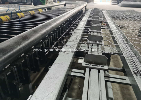기어 박스를 가진 두 배 강선전도를 위한 80x100mm Gabion 상자 가장자리 감싸는 기계