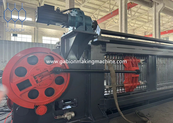 진열 된 와이어 헥사고널 메시 PVC 코팅 가비온 기계 22-30kw 모터 전력