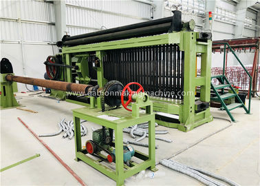 완전히 자동적인 철사 감기는 기계, 간단한 100x120mm Gabion 메시 기계 PLC 통제는 설치합니다